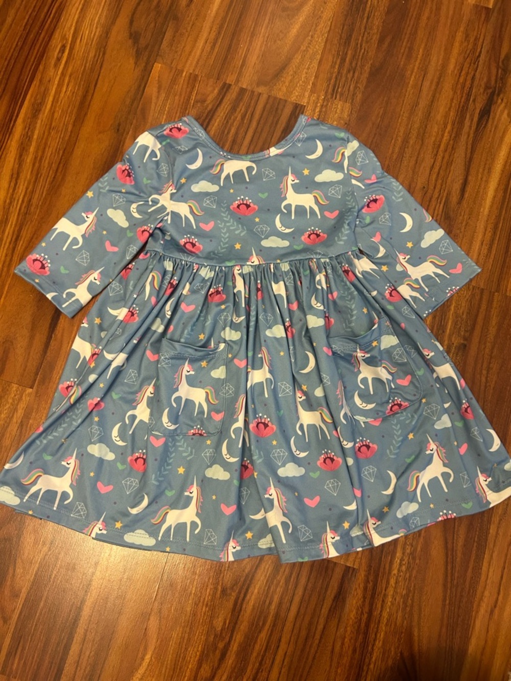 Mila & Rose Unicorn Print Twirl Dress